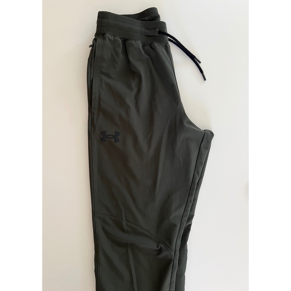 Under Armour Women's Tall Size Medium Working Tapered Pants Forest Green - Picture 3 of 12